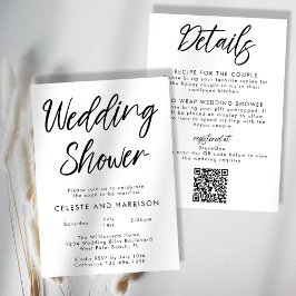 Handgeschriebener Chic Moderner Minimalistischer P Einladung