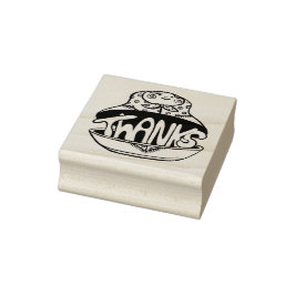 Handgeschriebener Dank an Inside Matryoshka Doll Gummistempel