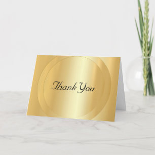 Handgeschriebener Dankestext Glamour Gold Vorlage