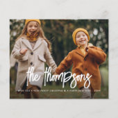 Handgeschriebener Familienname 2 Foto Urlaub (Vorderseite)