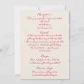 Handgeschriebener farbenfroher Retro-Spaß auf eine Einladung (Rückseite)