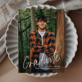 Handgeschriebener Foto Abschluss Magnetische Ankün Magnetkarte