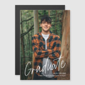 Handgeschriebener Foto Abschluss Magnetische Ankün Magnetkarte (Vorne/Hinten)