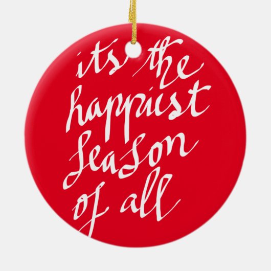 Handgeschriebener frohe Weihnacht-Skript-Feiertag Keramikornament (Hinten)