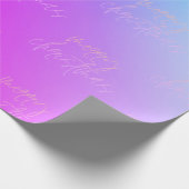 Handgeschriebener fröhlicher Weihnachtsspass Gradi Geschenkpapier (Ecke)