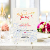 Handgeschriebener Galentiner-Tagesskriptbogen für  Einladung