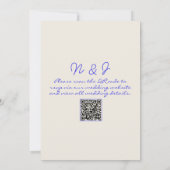 Handgeschriebener Gezeichnet Spaß Einzigartiger QR Einladung (Rückseite)