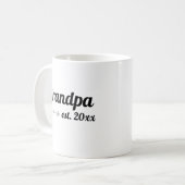 Handgeschriebener Großvater Jahr Kaffeetasse (Vorderseite Links)