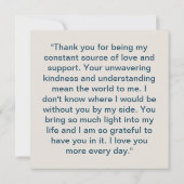 Handgeschriebener Hinweis: "Persönlicher Arm" Mitteilungskarte (Rückseite)