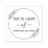 Handgeschriebener Individuelle Name aus der Biblio Permastempel (Design)