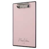 Handgeschriebener Individuelle Name mit Minimalist Klemmbrett (Links)