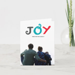 handgeschriebener JOY Feiertagskarte