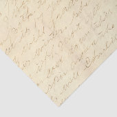 Handgeschriebener Kursbrief Seidenpapier (Ausschnitt)