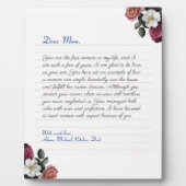 Handgeschriebener Liebe für Flachbildschirme Fotoplatte (Vorderseite)