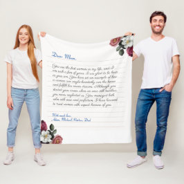 Handgeschriebener Liebe für moderne Notebooks Fleecedecke