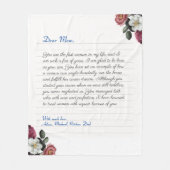 Handgeschriebener Liebe für moderne Notebooks Fleecedecke (Vorderseite)