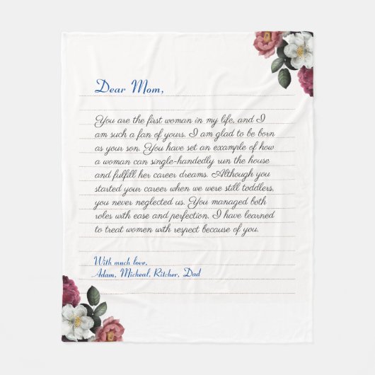 Handgeschriebener Liebe für moderne Notebooks Fleecedecke (Vorderseite)