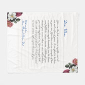 Handgeschriebener Liebe für moderne Notebooks Fleecedecke (Vorderseite (Horizontal))