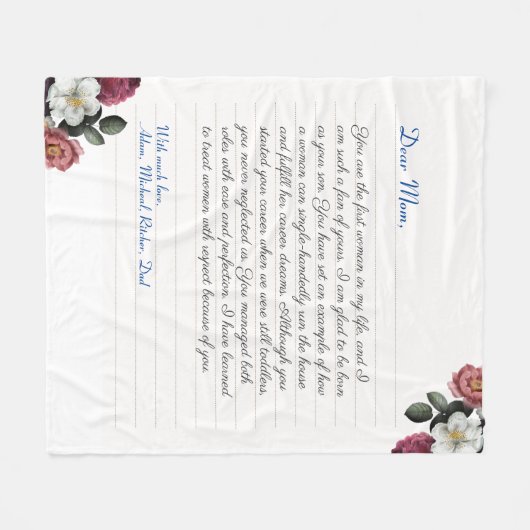 Handgeschriebener Liebe für moderne Notebooks Fleecedecke (Vorderseite (Horizontal))