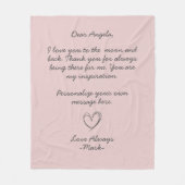 Handgeschriebener Liebe-Letter oder -Meldung von D Fleecedecke (Vorderseite)