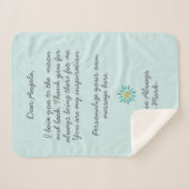 Handgeschriebener Liebe oder angepasste Nachricht Sherpadecke (Vorderseite (Horizontal))