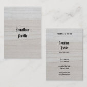 Handgeschriebener Luxus Premium Dick aus Holz Visitenkarte (Vorne/Hinten)