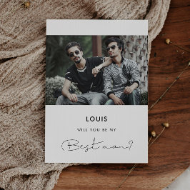 Handgeschriebener Minimalist Werden Sie mein Trauz Einladung