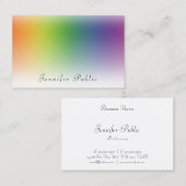 Handgeschriebener moderner Vorlagensalon Visitenkarte (Vorne/Hinten)