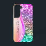 Handgeschriebener Monogram-Irisierender Glitzer-Sh Samsung Galaxy Hülle<br><div class="desc">Das Design ist ein Foto und die Hüllen sind nicht mit echtem Glitzer, Sequinen, Metallen oder Holz gemacht. Dieses Design ist auch auf anderen Telefonmodellen erhältlich. Wählen Sie Gerätetyp aus, um andere iPhone-, Samsung Galaxy- oder Google-Hüllen zu sehen. Einige Stile können geändert werden, indem Sie Style auswählen, wenn dies eine...</div>