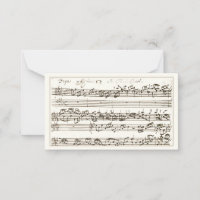 Handgeschriebener Musikkomposition Fugue Bach aus 