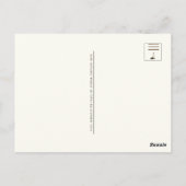 Handgeschriebener Musikkomposition Fugue Bach aus  Postkarte (Rückseite)