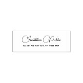 Handgeschriebener Name Einfache Template-Rücksende Permastempel (Design)
