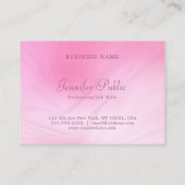 Handgeschriebener Name Eleganrosa Moderne Vorlage Visitenkarte (Rückseite)