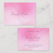 Handgeschriebener Name Eleganrosa Moderne Vorlage Visitenkarte (Vorne/Hinten)