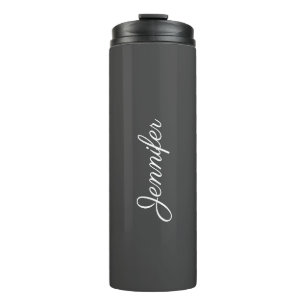 Handgeschriebener Name Elegante Modernstes Minimal Thermosbecher