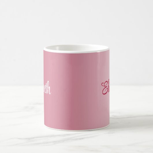 Handgeschriebener Name Eleganter Trend Farbe Viva Kaffeetasse (Mittel)