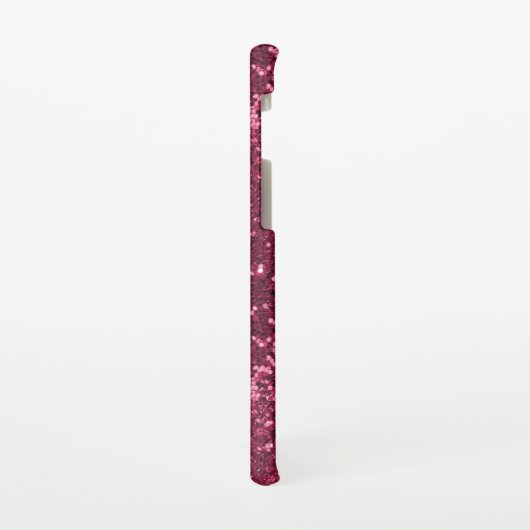 Handgeschriebener Name Pink Girly Metal Glitzer s1 Samsung Galaxy Hülle (Linke Seite)