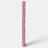 Handgeschriebener Name Rosa Metal-Imitate Glitzer Samsung Galaxy Hülle (Linke Seite)