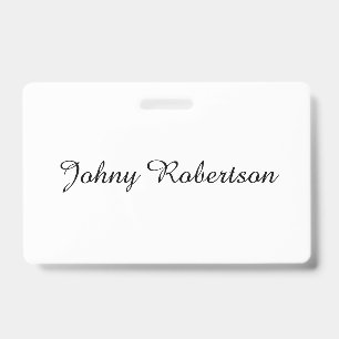 Handgeschriebener Name schlicht elegant profession Ausweis