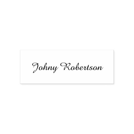 Handgeschriebener Name Schlicht Elegant Profession Permastempel (Design)