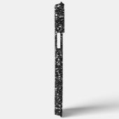 Handgeschriebener Name Schwarzer Metal-Glitzer-Loo Case-Mate iPhone Hülle (Rückseite / Rechts)