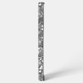 Handgeschriebener Name Silver Metal Imitats Glitze Samsung Galaxy Hülle (Linke Seite)