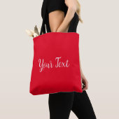 Handgeschriebener Name Text Red Template Frauen Sc Tasche (Von Nahem)