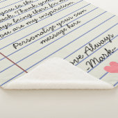 Handgeschriebener Notebook-Liebe Sherpadecke (3/4)