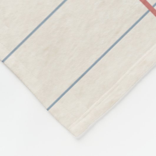 Handgeschriebener personalisierter Liebe Fleecedecke (Ecke)