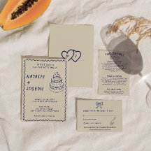 Handgeschriebener Retro Einzigartiger Kuchen Moder