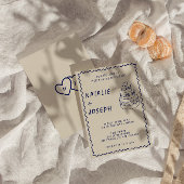 Handgeschriebener Retro Einzigartiger Kuchen Moder Einladung