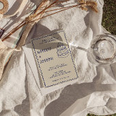 Handgeschriebener Retro Einzigartiger Kuchen Moder Einladung