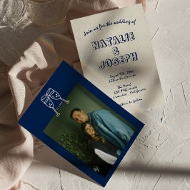 Handgeschriebener Retro Einzigartiges Modernes Fot Einladung