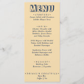 Handgeschriebener Retro kühne moderne, einzigartig Menükarte (Vorderseite)